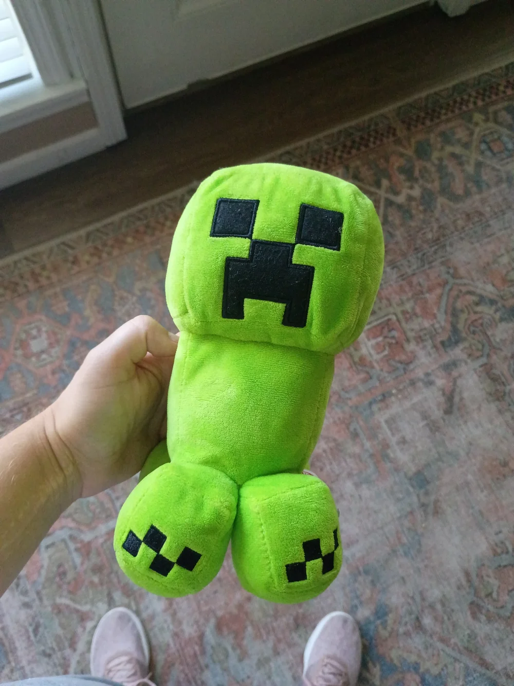 Bright Green Plush Creeper Plushie - Soft Kids Toy